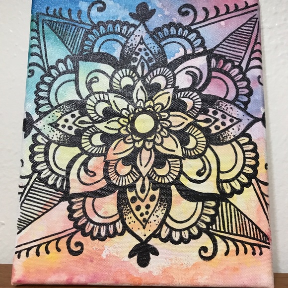 Mandala Canvas Painting - Picture 2 of 2